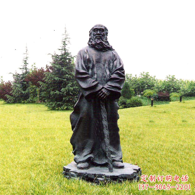 贵州张大千铜雕像-公园近代名人著名人物雕塑