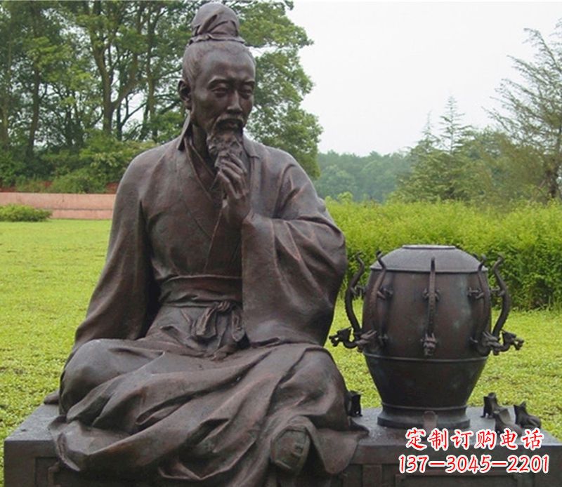 贵州张衡科学家铜雕