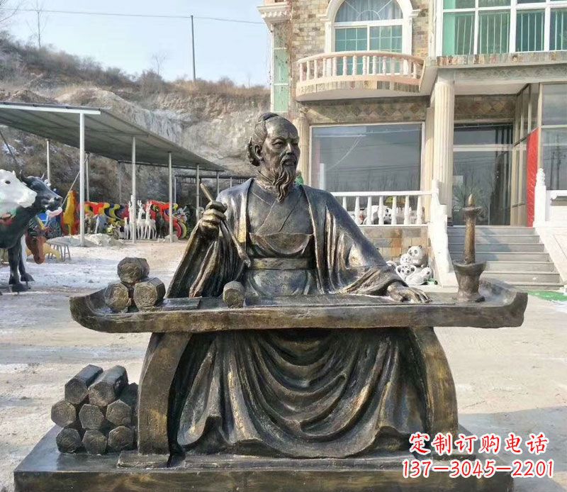 贵州张仲景铜公园雕