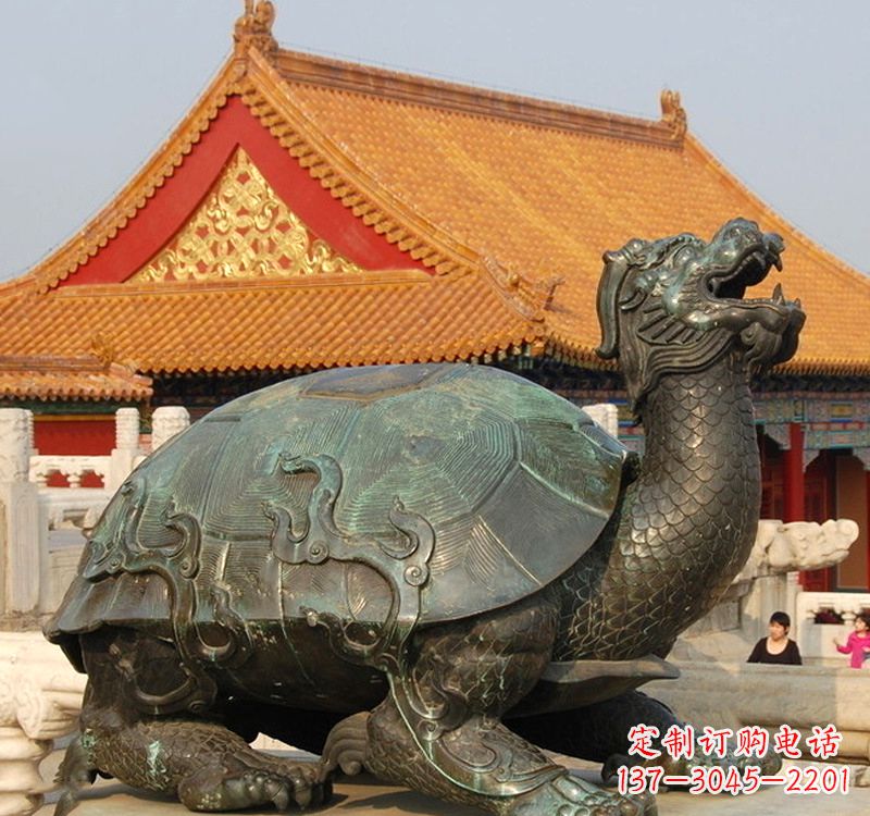 贵州招财龙龟铜雕塑