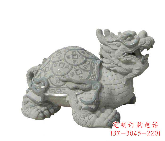 贵州招财神兽大理石龙龟石雕