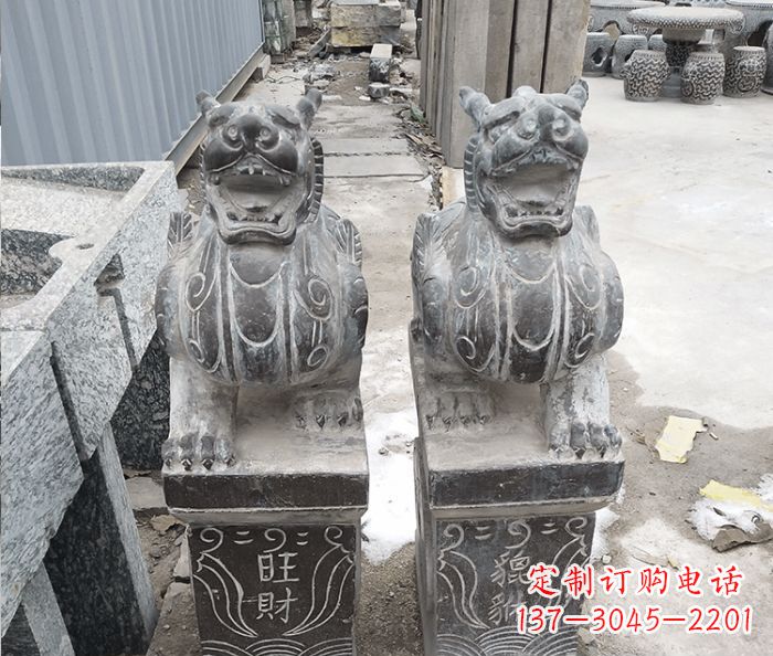 贵州招财神兽貔貅石雕 (2)