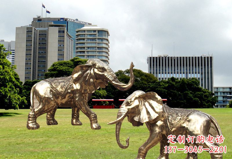 贵州招财镇宅大象铜雕