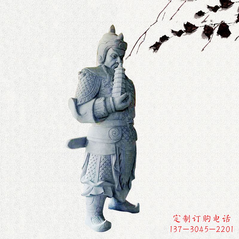 贵州中国古代神话中的托塔天王石雕塑