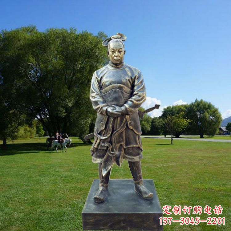 贵州中国汉初三杰之韩信仿铜雕像