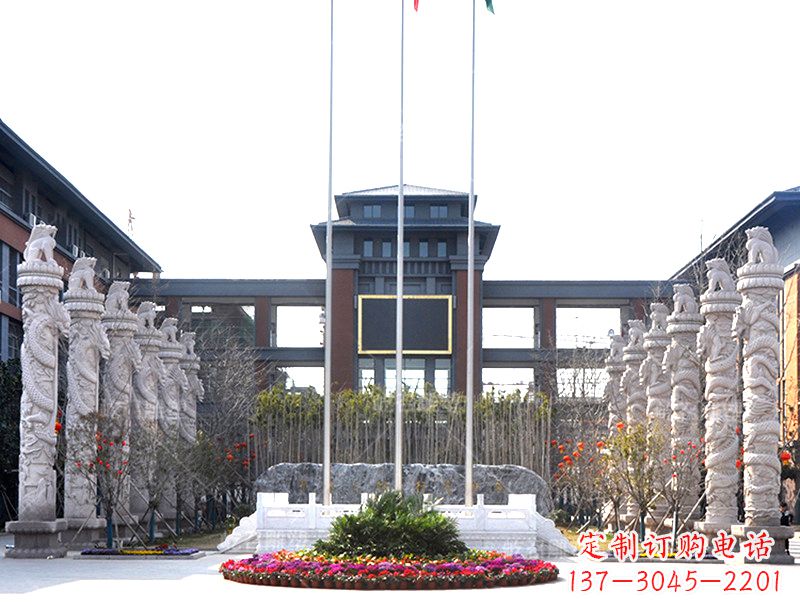 贵州中国华表雕塑-校园园林广场景观装饰雕塑