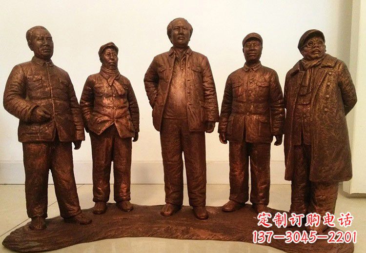 贵州中国近代伟人系列铜雕像
