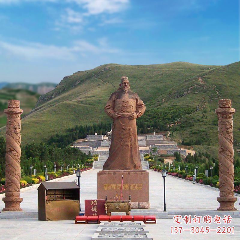 贵州中国历史名人大型李世民景观雕塑