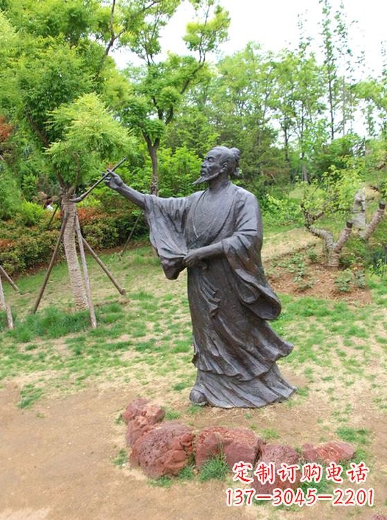 贵州中国历史名人唐代著名绘画大师吴道子铜雕塑