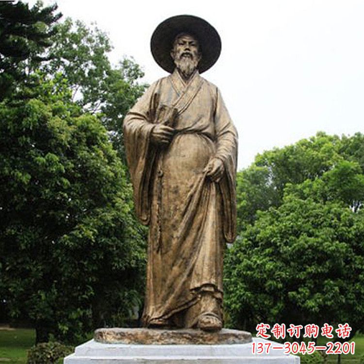 贵州中国历史文化名人北宋文学家苏轼苏东坡铜雕像