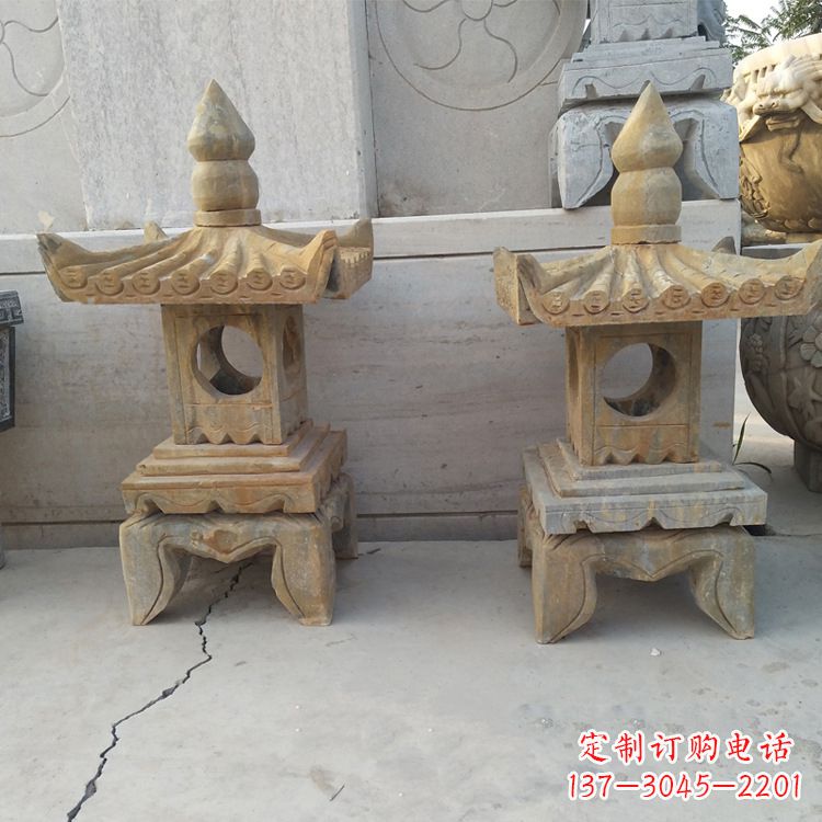 贵州中式仿古低墩石灯笼