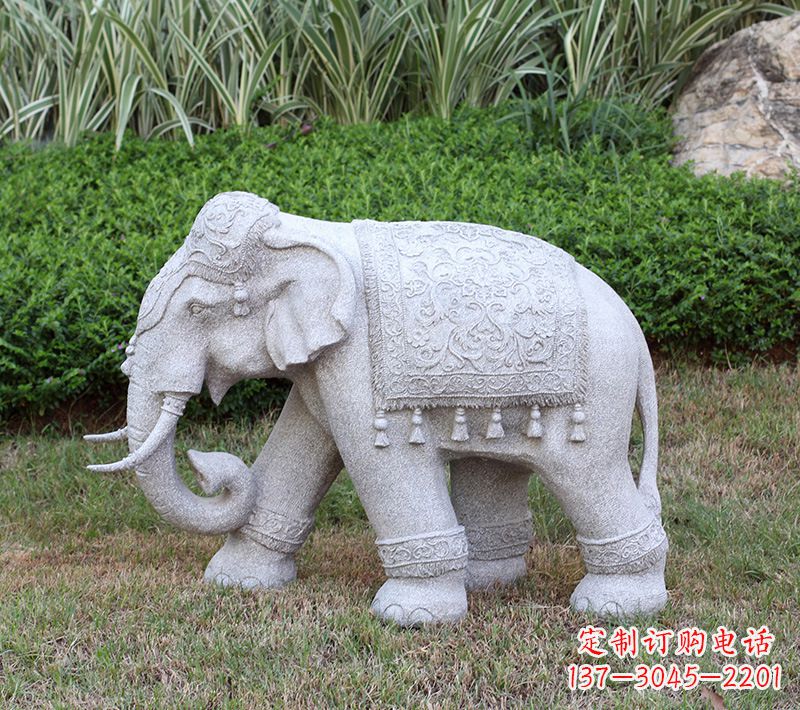 贵州中式石雕大象