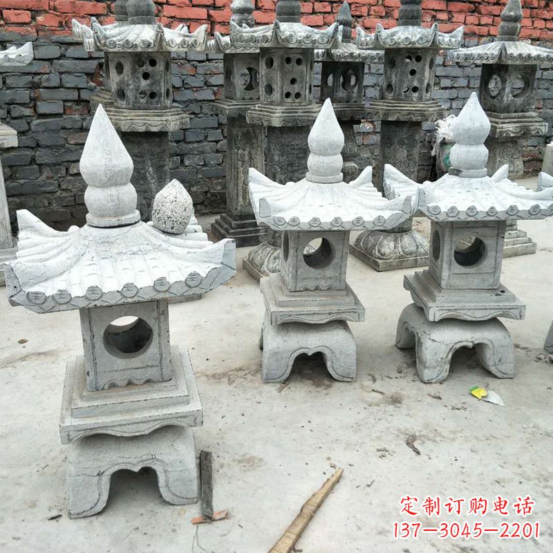 贵州中式庭院石雕灯笼
