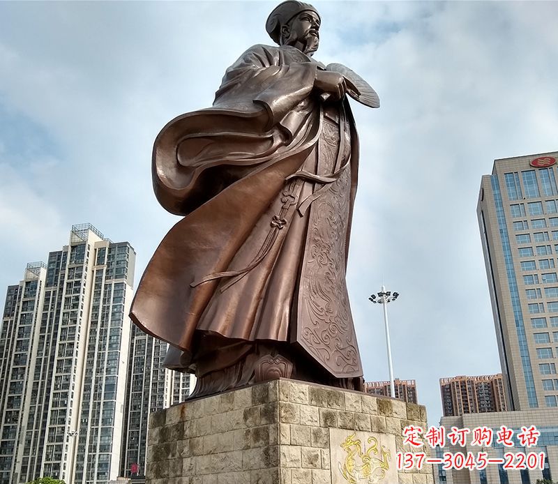 贵州诸葛亮人物铜雕