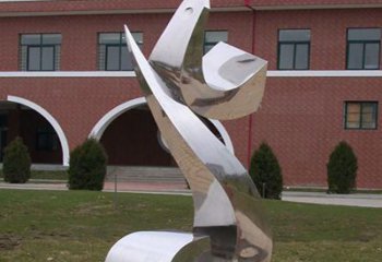 贵州校园不锈钢海浪抽象雕塑