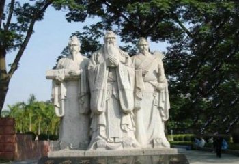 贵州校园儒家三圣雕塑