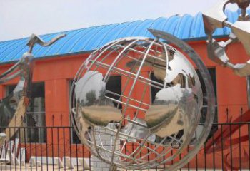 贵州学校不锈钢地球仪雕塑