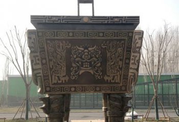 贵州园林广场大型铜方鼎铸铜司母戊鼎景观雕塑