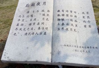 贵州园林景观大理石书籍石雕 (2)