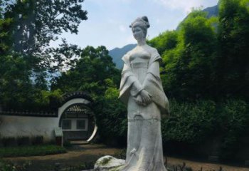 贵州园林历史名人塑像王昭君汉白玉雕塑