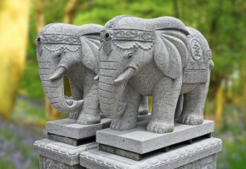 贵州招财纳福石雕大象