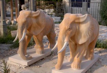 贵州招财石雕大象