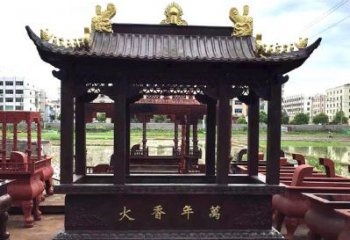 贵州招财香炉铜雕