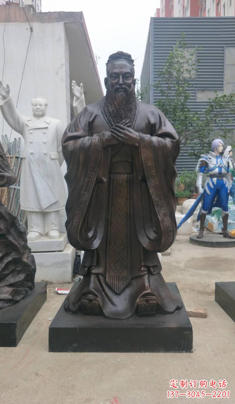 贵州铸铜孔子雕塑