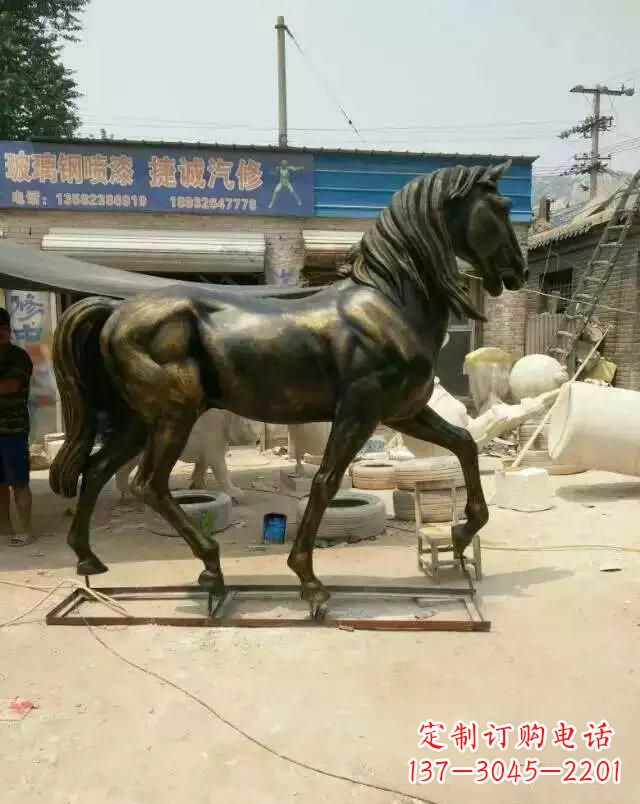 贵州铸铜马雕塑