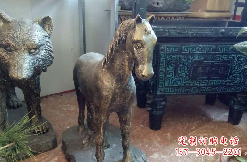 贵州铸铜马雕塑222