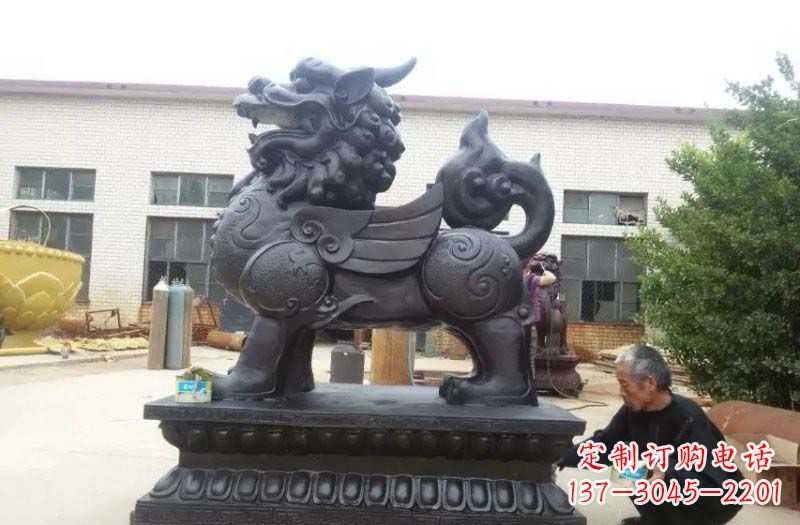 贵州铸铜门口貔貅雕塑