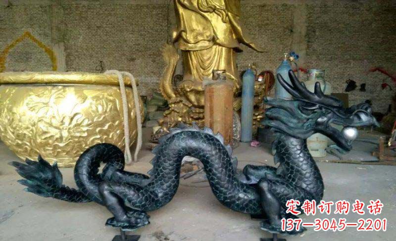 贵州铸铜双龙戏珠广场铜雕
