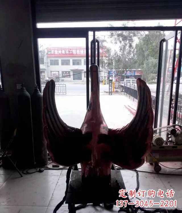 贵州铸铜天鹅公园动物铜雕 (2)