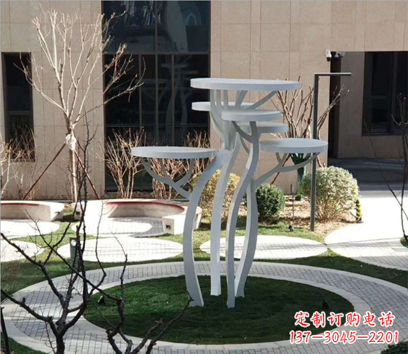 贵州不锈钢蘑菇景观雕塑