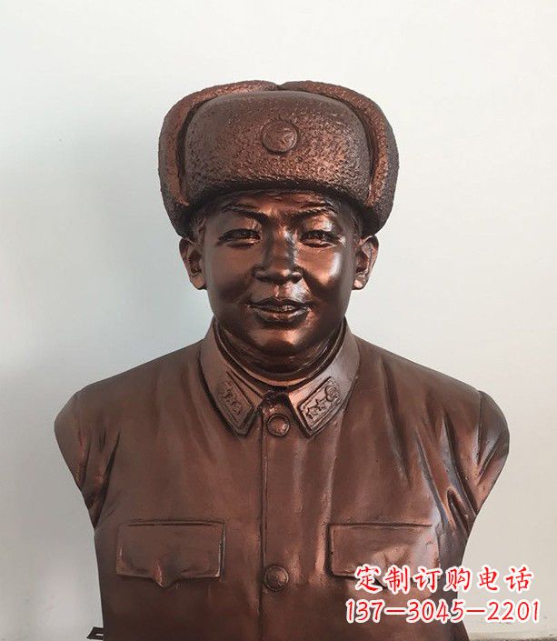 贵州紫铜雷锋半身像