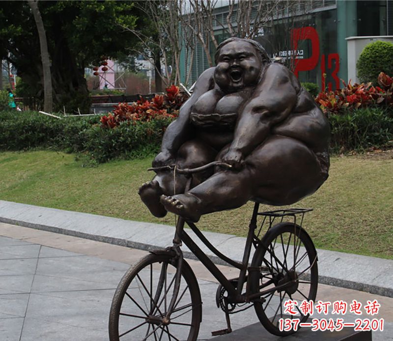 贵州自行车铜雕