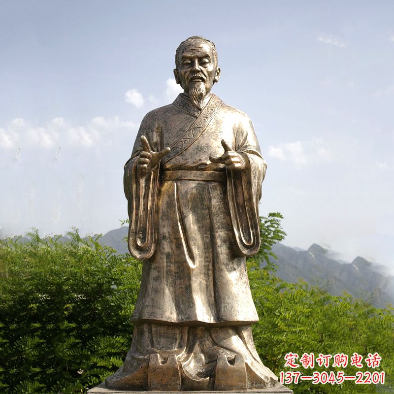 贵州祖冲之纯铜雕像