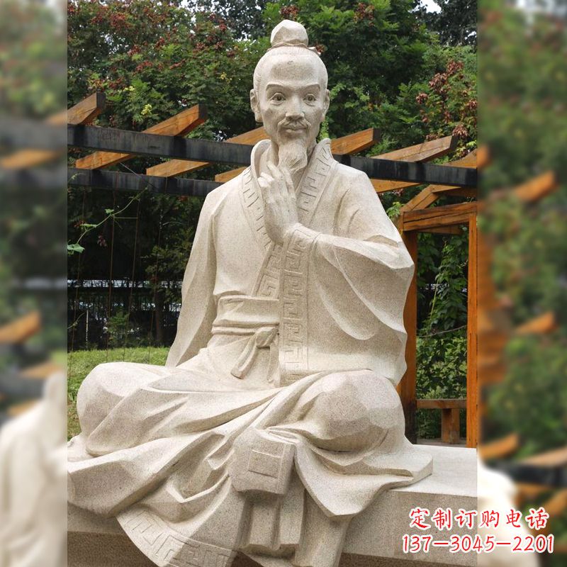 贵州祖冲之石雕塑像-园林人物历史名人雕像