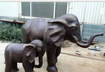 贵州铸铜公园大象雕塑