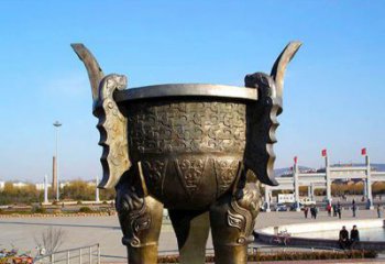 贵州铸铜广场圆形景观香炉