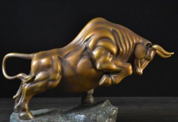 贵州铸铜开拓牛企业精神文化雕塑 摆件