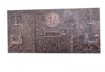 贵州紫铜法字獬豸浮雕