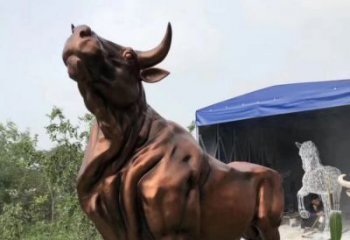 贵州紫铜牛动物雕塑