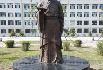贵州祖冲之校园铜雕-纯铜铸造中国古代历史名人著名数学家