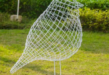贵州公园不锈钢镂空创意户外大型小鸟雕塑
