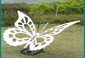 贵州蝴蝶雕塑-公园景区创意不锈钢剪影蝴蝶雕塑