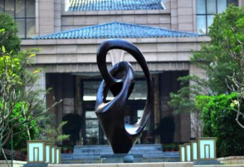 贵州景观雕塑-小区不锈钢仿铜个性景观雕塑